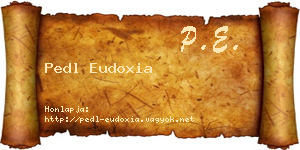 Pedl Eudoxia névjegykártya
